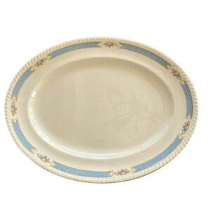 Vintage HTF Johnson Bros. Belvedere serving plate, Stamped Old English 16x12